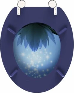 SCHÜTTE WC-Bril 80082 WATER LILY - MDF-Hout - RVS Scharnieren - Decor - 3-zijdige Print -Badkamer Kast Winkel 959x1200 8