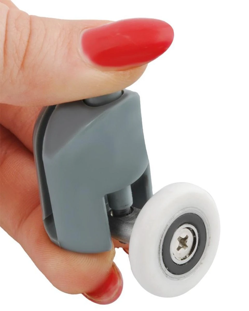 Reserve Wieltjes Voor Douchedeur – Douche Deur Rollers – Wielen Douchedeur – Loopwielen – Katrollen – Set Van 4 Onder En 4 Boven 3 Reserve Wieltjes Voor Douchedeur – Douche Deur Rollers – Wielen Douchedeur – Loopwielen – Katrollen – Set Van 4 Onder En 4 Boven - Afbeelding 3