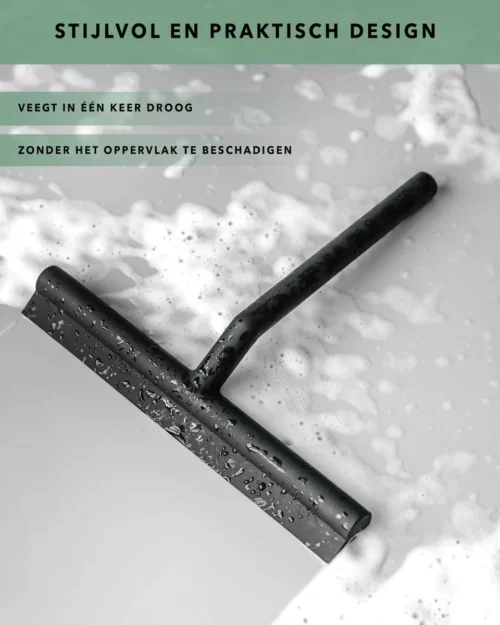 Douchewisser Zwart Met Ophangsysteem- Badkamer Accessoires- Raamwisser- Trekker Douche- Silicone- 21cm X 16cm -Badkamer Kast Winkel 960x1200 3