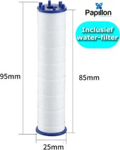 Papillon Douchekop - Turbo Hoge Druk - Met Waterfilter - Blauw -Badkamer Kast Winkel 963x1200 2