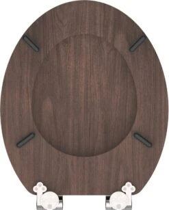 SCHÜTTE WC-Bril 80193 DARK WOOD - MDF-Hout - Soft Close - Verchroomde Scharnieren - Decor - 3-zijdige Print -Badkamer Kast Winkel 964x1200 2