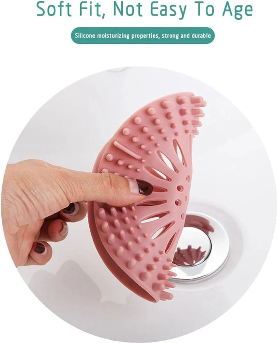 Afvoerstop Voor De Keuken En Badkamer! - Anti Haren - Doucheputje- Anti Verstopping - Zeef 2 Afvoerstop Voor De Keuken En Badkamer! - Anti Haren - Doucheputje- Anti Verstopping - Zeef - Afbeelding 2