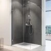 Douche Achterwand - Schulte Deco Design Softtouch - Steen Antraciet - 100x255cm - Wanddecoratie - Muurdecoratie - Badkamer Wandpaneel - Muurbekleding