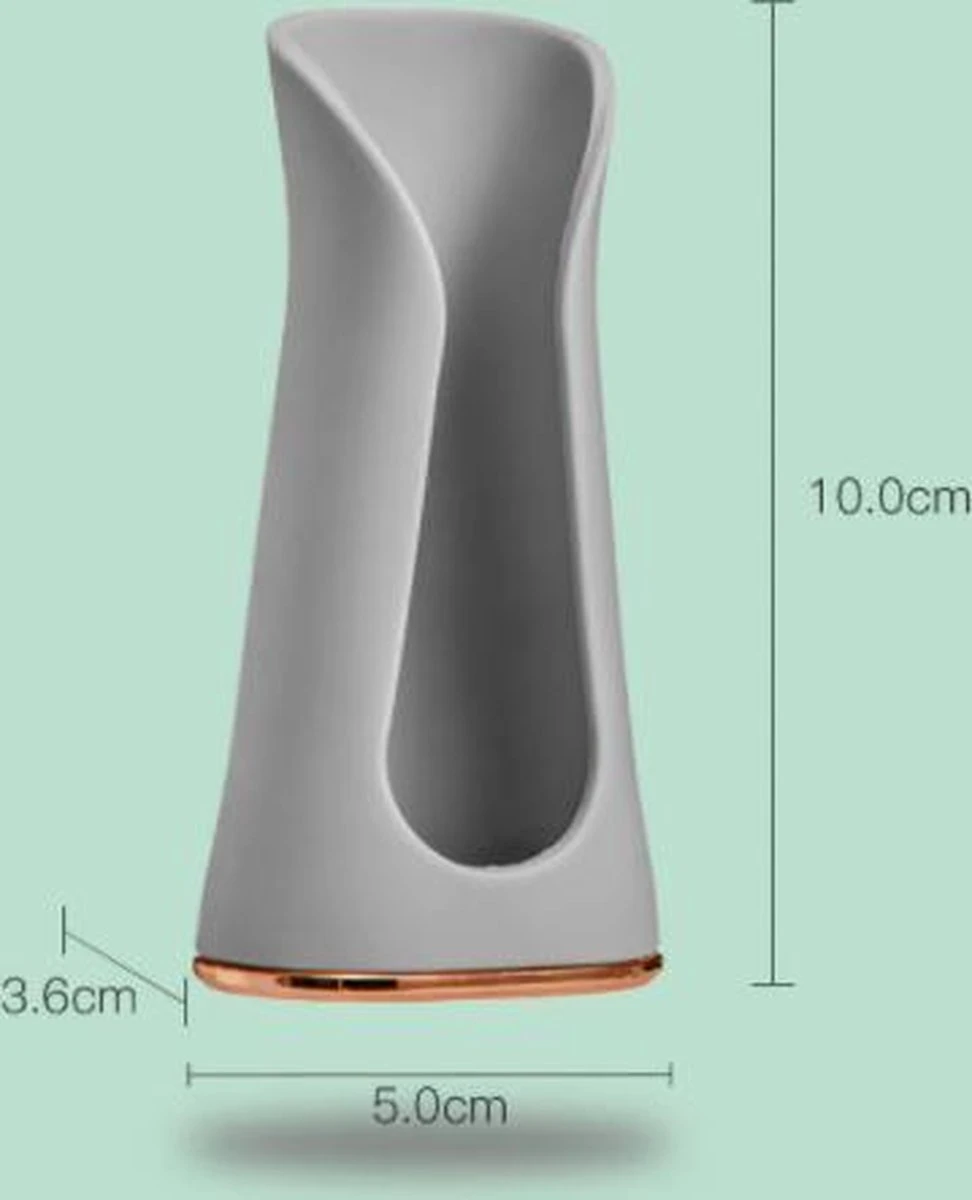 Happy Goodz Houder - Elektrische Tandenborstelhouder - GRIJS 1 Stuk - Flexibele Siliconen - Hangend Aan De Muur Zonder Boren - Geschikt Voor Oral-b & Philips Sonicare - Toothbrush Holder 10 Happy Goodz Houder - Elektrische Tandenborstelhouder - GRIJS 1 Stuk - Flexibele Siliconen - Hangend Aan De Muur Zonder Boren - Geschikt Voor Oral-b & Philips Sonicare - Toothbrush Holder - Afbeelding 10