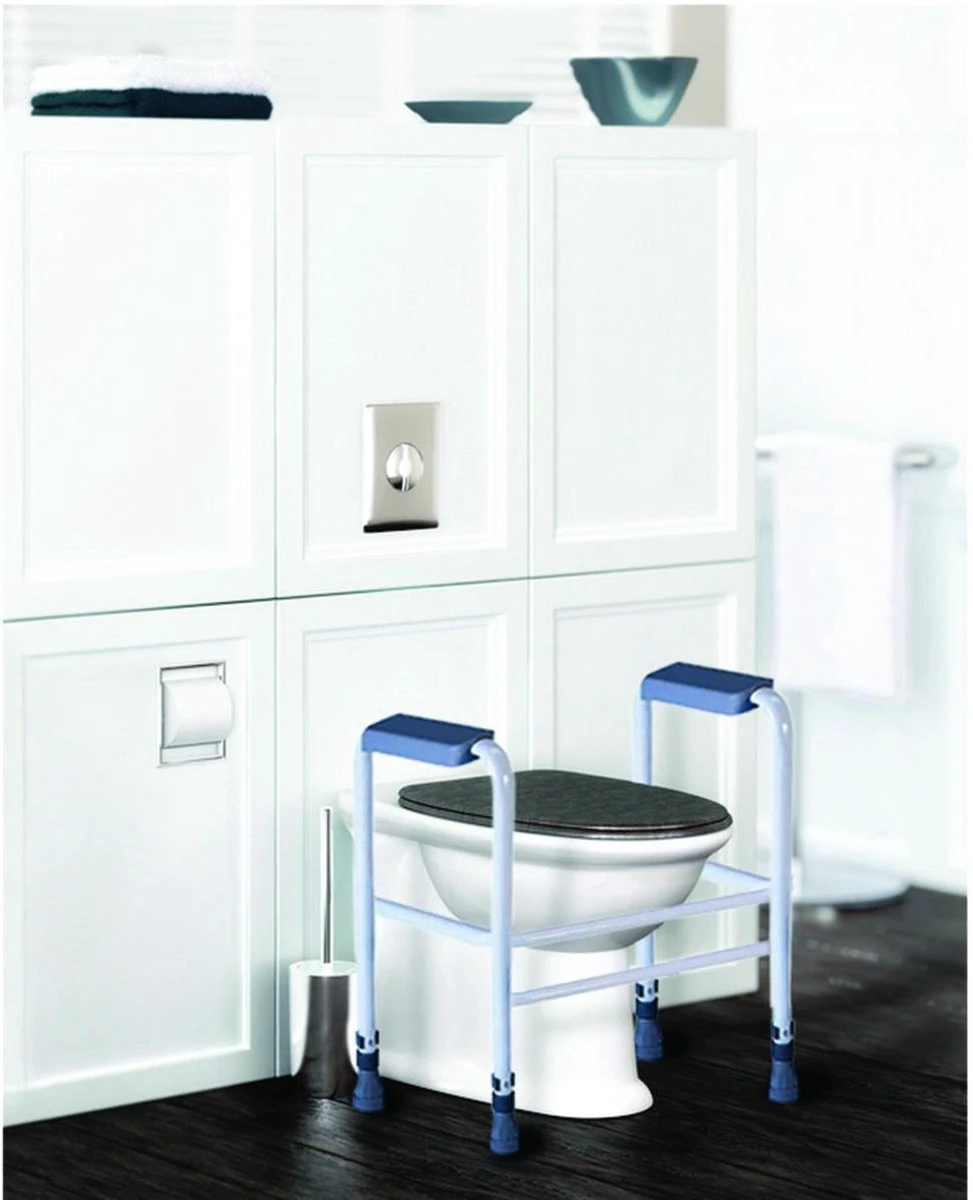 Aidapt Toiletframe Hoogte Verstelbaar - Vrijstaand 1 Aidapt Toiletframe Hoogte Verstelbaar - Vrijstaand