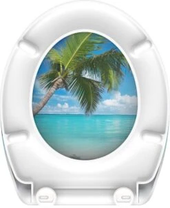 SCHÜTTE WC-Bril 82363 CARRIBEAN - Duroplast - Soft Close - Afklikbaar - RVS-Scharnieren - Decor - 3-zijdige Print -Badkamer Kast Winkel 977x1200 18