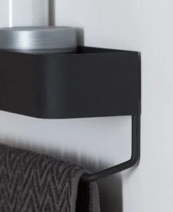 Sealskin Brix - Wandrek Met Handdoekrek 35 Cm - Zwart -Badkamer Kast Winkel 982x1200 1