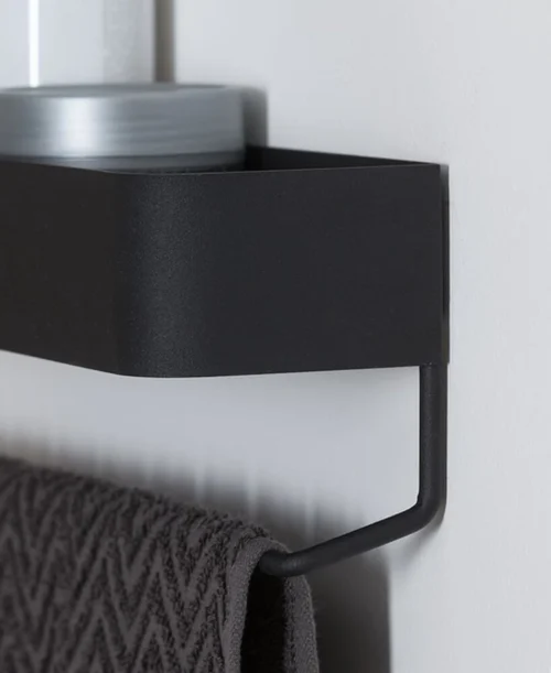 Sealskin Brix - Wandrek Met Handdoekrek 35 Cm - Zwart 28 Sealskin Brix - Wandrek Met Handdoekrek 35 Cm - Zwart -Badkamer Kast Winkel 982x1200 1