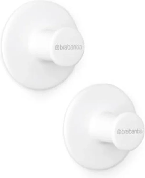 Brabantia ReNew Handdoekhaakjes - 2 Stuks - White