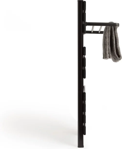 CREATE WARM TOWEL 500W - Elektrisch Handdoekenrek Voor Aan De Muur Met Plank - Zwart -Badkamer Kast Winkel 990x1200