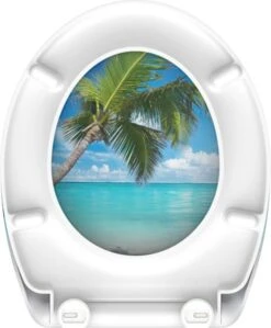 SCHÜTTE WC-Bril 82363 CARRIBEAN - Duroplast - Soft Close - Afklikbaar - RVS-Scharnieren - Decor - 3-zijdige Print -Badkamer Kast Winkel 990x1200 7