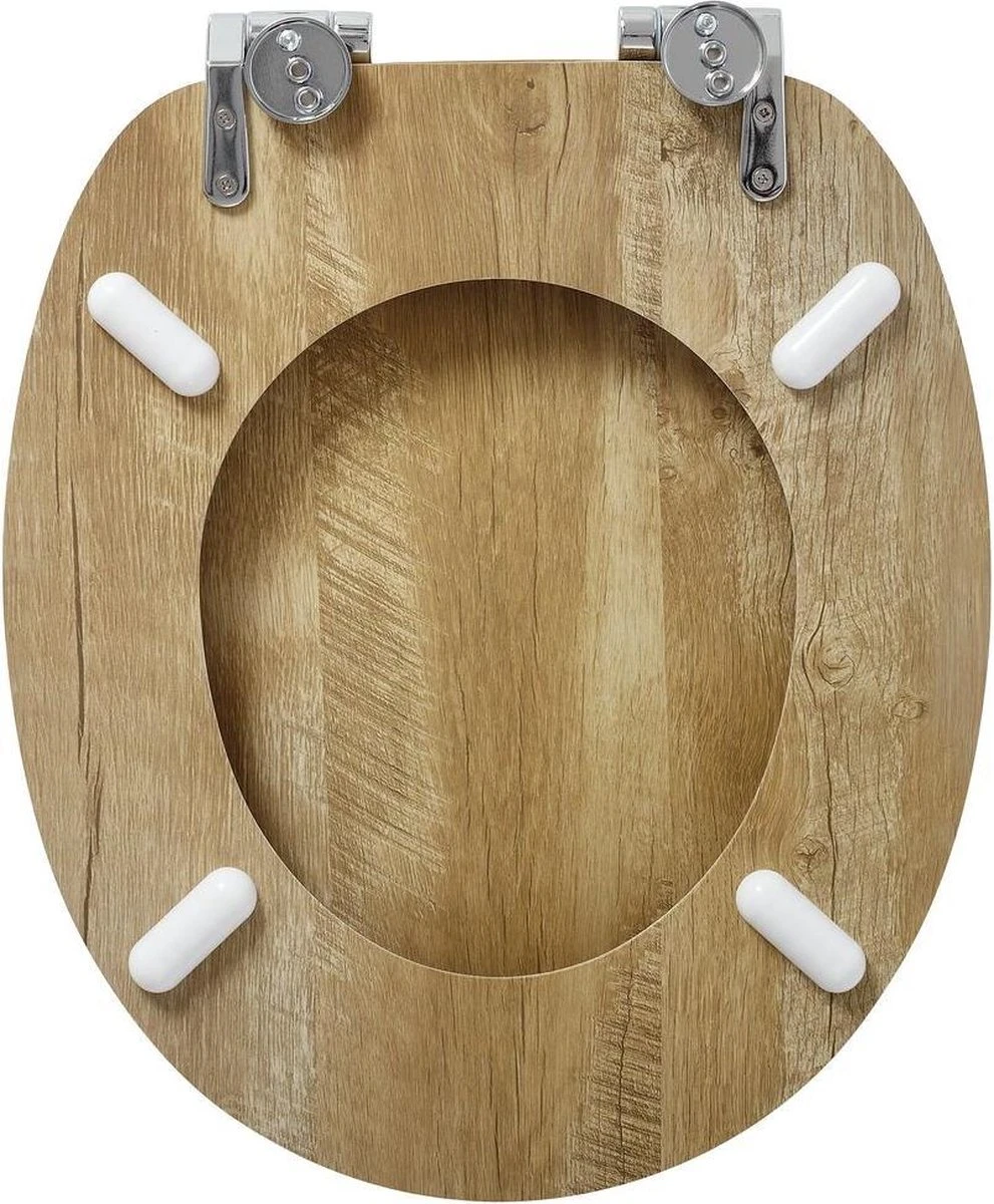 Tiger Hetta - Toiletbril Met Deksel - WC Bril - MDF - Bruin 6 Tiger Hetta - Toiletbril Met Deksel - WC Bril - MDF - Bruin - Afbeelding 6
