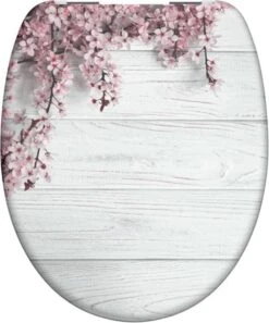 SCHÜTTE WC-Bril 82197 FLOWERS & WOOD - Duroplast - Soft Close - Verchroomde Scharnieren - Decor - 1-zijdige Print -Badkamer Kast Winkel 998x1200 12