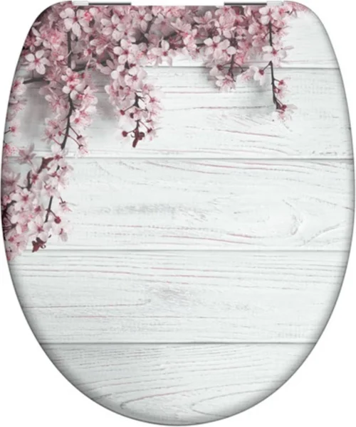 SCHÜTTE WC-Bril 82197 FLOWERS & WOOD - Duroplast - Soft Close - Verchroomde Scharnieren - Decor - 1-zijdige Print -Badkamer Kast Winkel 998x1200 12